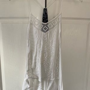 NWT white detailed tank top
